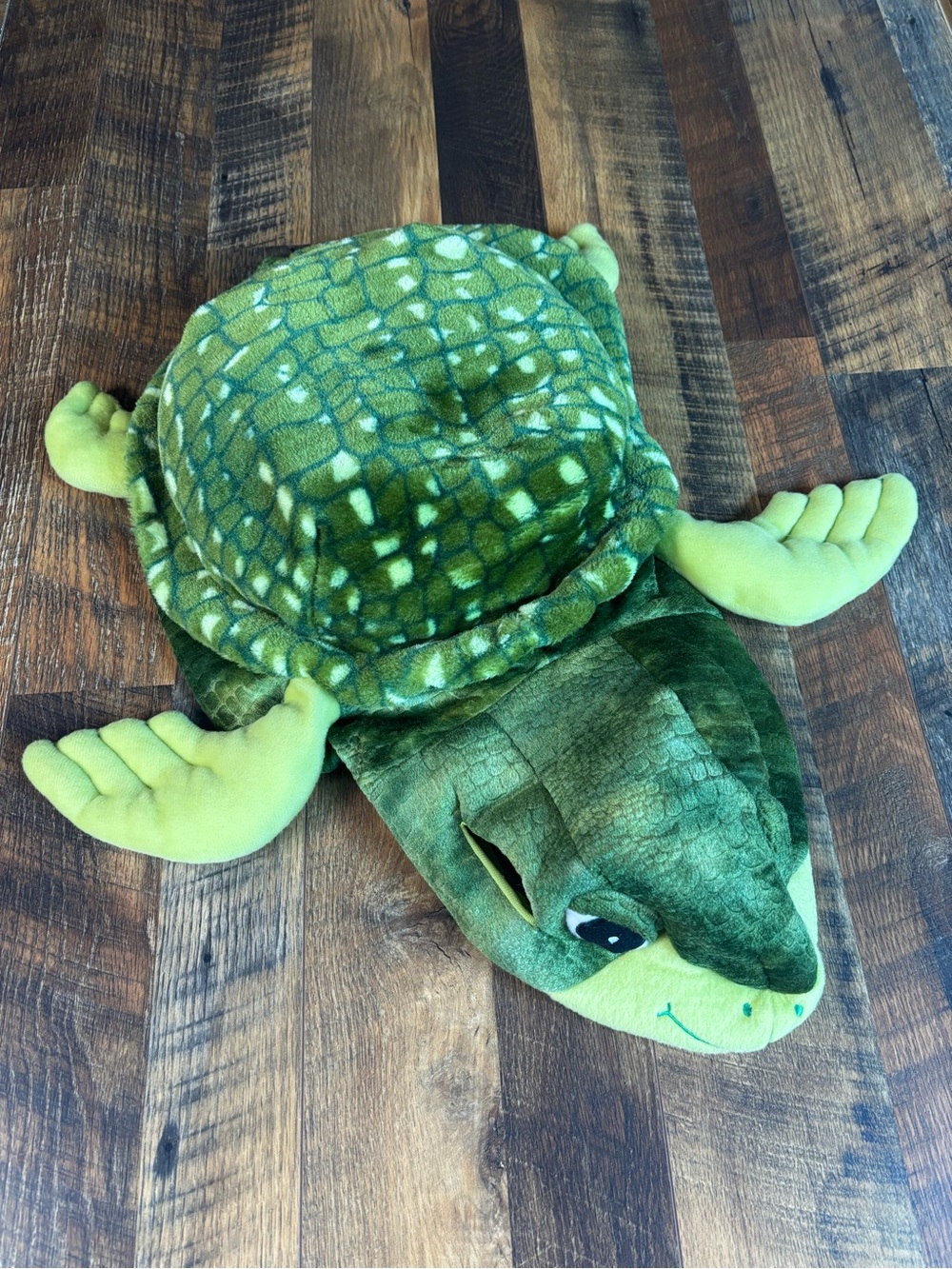 Plush Green Sea Turtle Pet Costume for Dogs, size Large excellent condition.